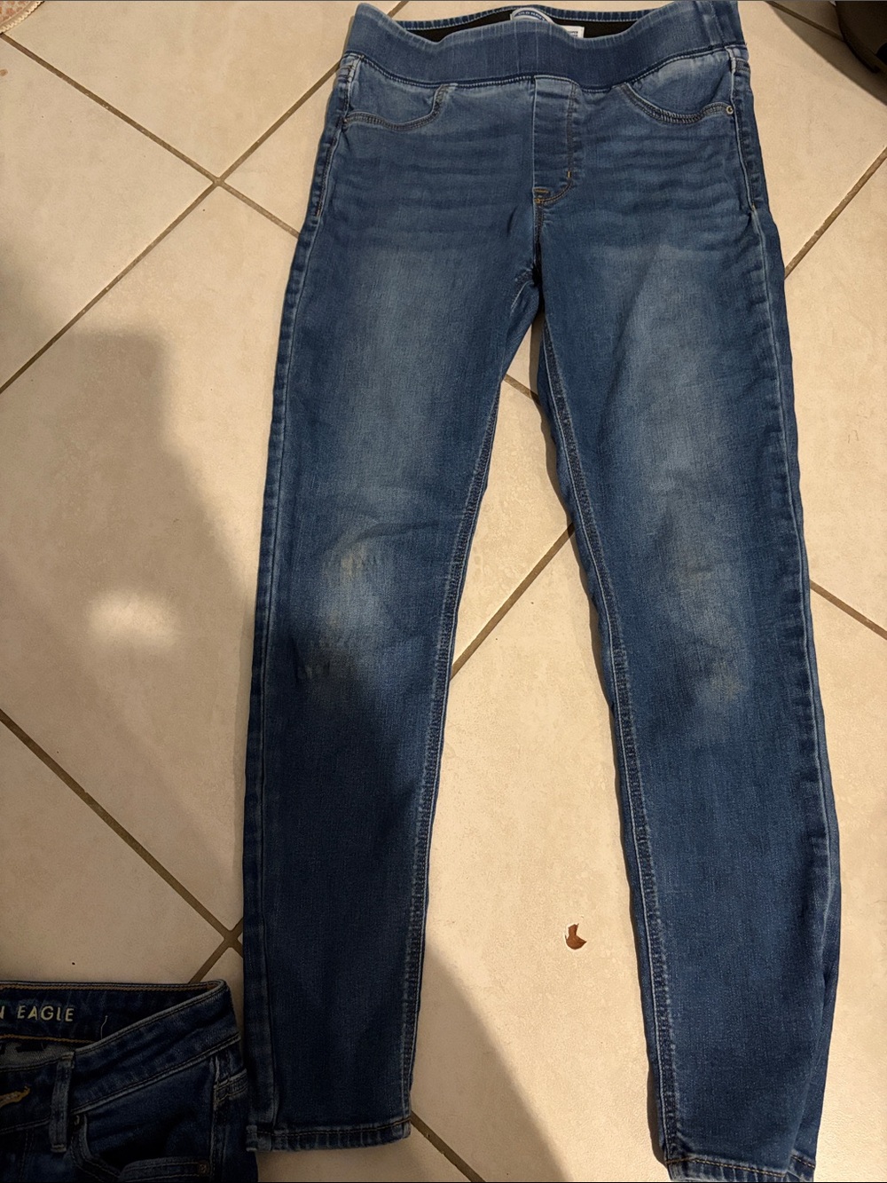 Old Navy Women's Medium Blue Jeggings - Stretch Slim Fit